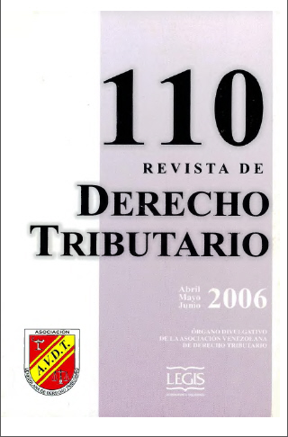 Revista de Derecho Tributario Nº 110 – 2006