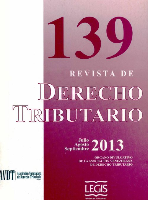 Revista de Derecho Tributario Nº 139 – 2013