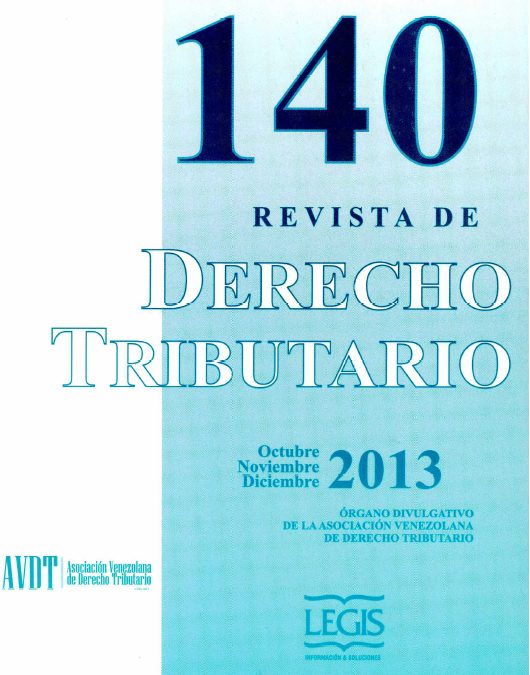Revista de Derecho Tributario Nº 140 – 2013