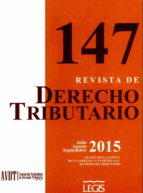 Revista de Derecho Tributario Nº 147 – 2015