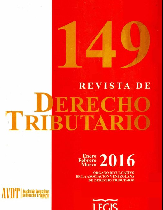 Revista de Derecho Tributario Nº 149 – 2016