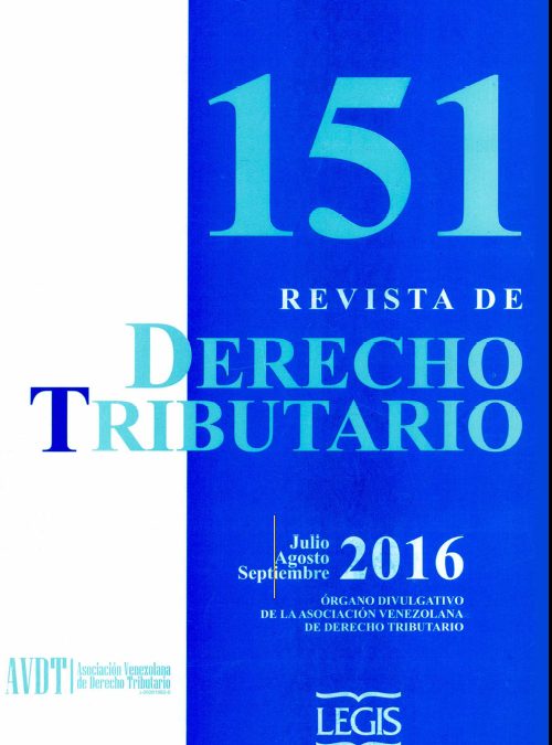 Revista de Derecho Tributario Nº 151 – 2016