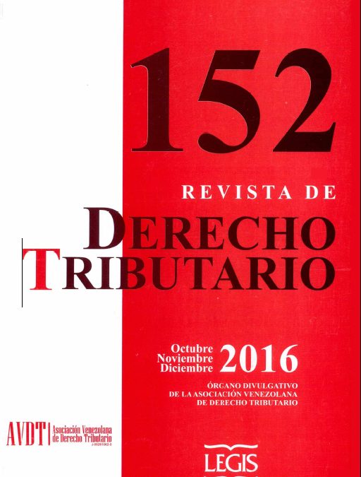 Revista de Derecho Tributario Nº 152 – 2016