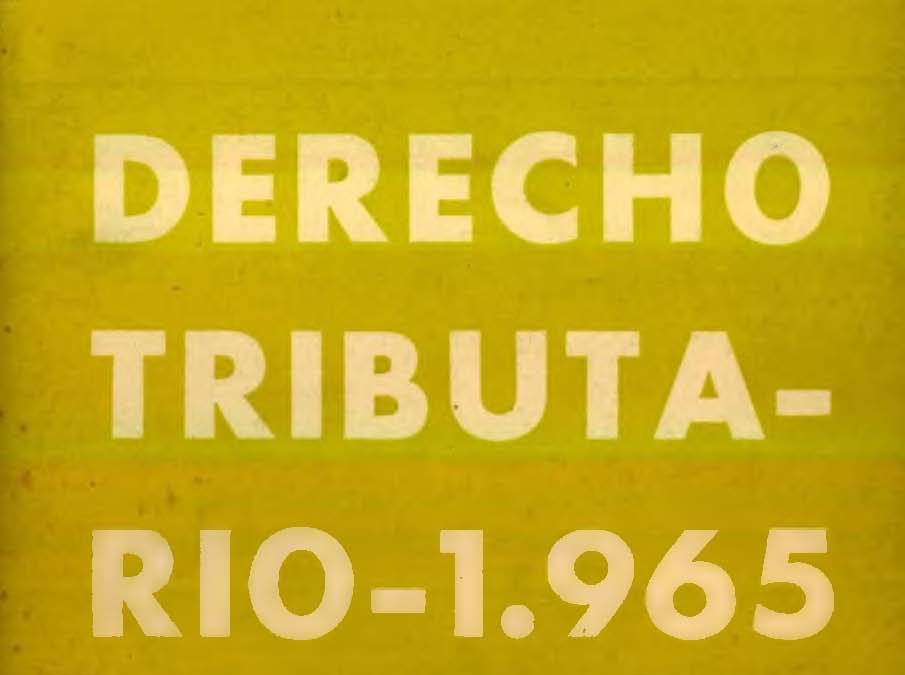 Revista de Derecho Tributario Nº 4 – 1965