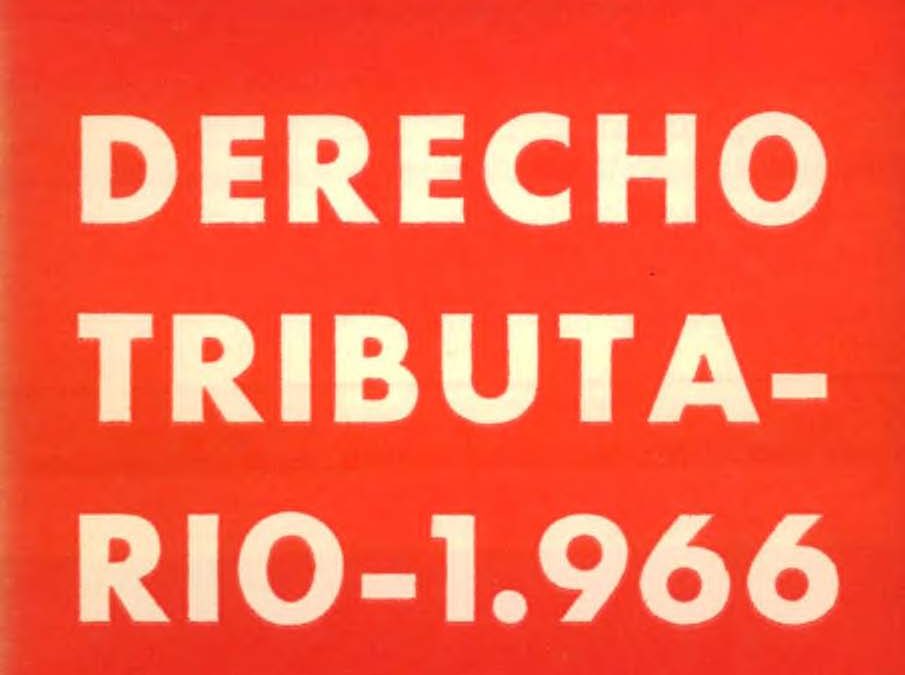 Revista de Derecho Tributario Nº 10 – 1966