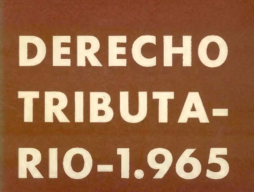 Revista de Derecho Tributario Nº 9 – 1965