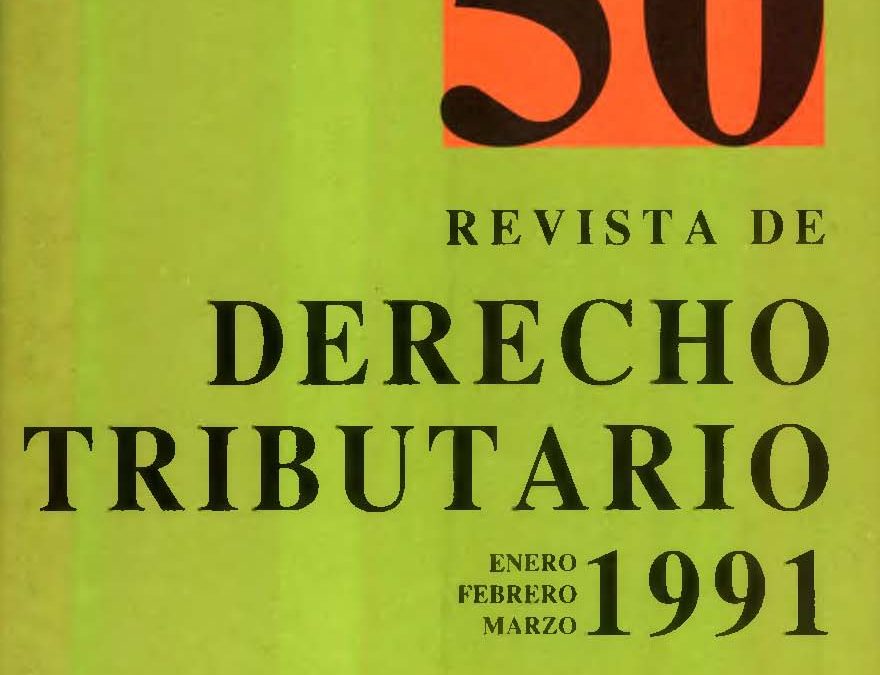Revista de Derecho Tributario Nº 50 – 1991